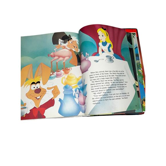 Vintage 80s-90s Disney's Classic hardcover Books lot of 5 sleeping beauty,alice - Picture 13 of 16